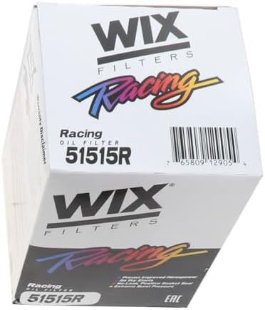 WIX 51515R Racing High Efficiency Endurance Oil Filter, Built for Dirt, Clay or Off-Road Tracks (Pack of 12)