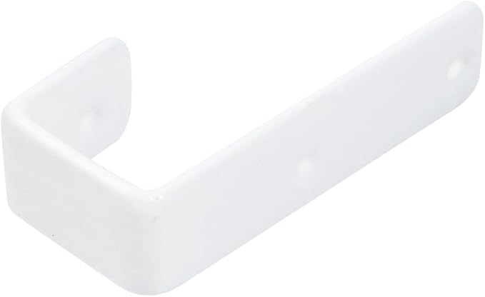 Coshar 12Pcs Heavy Duty Hook Bracket White 1 Inch PVC Coated Metal Hardware Brackets Stainless Steel J Hooks for Bed Decor, Garage Storage, Cable Tool Organization - 1 Inch White