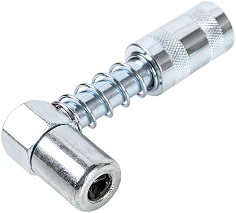 ARES 54018 – 3-Piece Grease Gun 90-Degree Adapter and Coupler Set – Includes 90-Degree Quick Connect and Quick Connect Slide-On Style Adapters – Plus Bonus Heavy Duty Grease Coupler