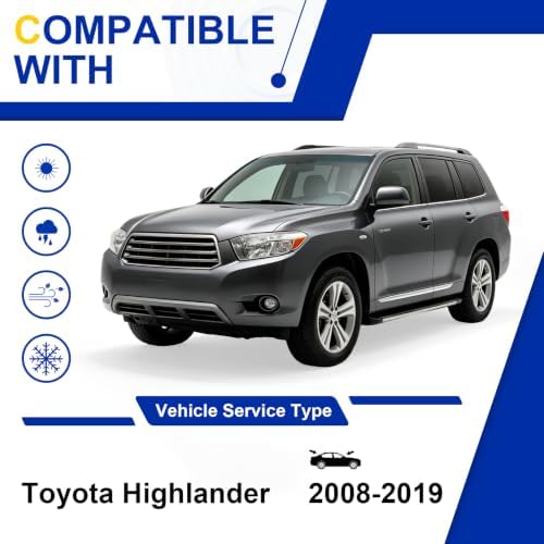 KAIYI 3 Windshield wipers Compatible with Toyota Highlander 2008-2019