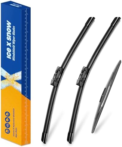 3 Wipers 26"/17"/14" Windshield Wiper Blades Replacement for Subaru Forester 2024-2019 Automotive Replacement Windshield Wiper Blades,26"+17" Windshield Wipers with 14" Rear Wiper Blade Set