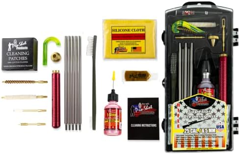 Pro-Shot Gun Cleaning Kits: Universal, Rifle, Pistol, and Shotgun Cleaning Kits with Premium Stainless Micro-Polished Rods, Brushes, Jags, Patches, CLP & Grease – Made in USA