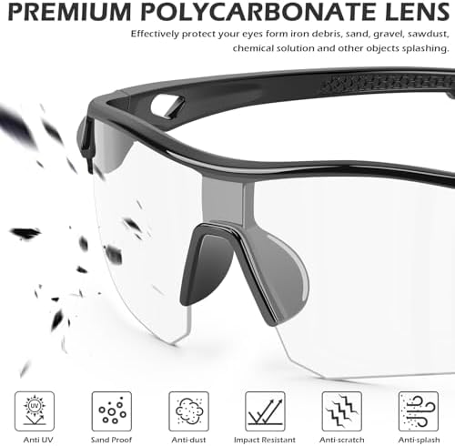 OXG 12 Pack Safety Glasses for Men Women, ANSI Z87.1 Safety Goggles Impact Resistant Protective Eyewear for Work, Outdoor