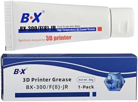 BX-300/F 3D Printer Grease 1oz High Temperature Lubricant for Linear Rods, Bearings, Z-Axis & Lead Screws | Non-Corrosive, Long-Lasting | FDM/FFF Printer Maintenance