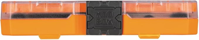 Klein Tools 65242 KNECT Impact Socket Set, Ratcheting Screwdriver Set, 1/4-Inch Drive, 4 SAE and 4 Metric Flip Sockets, 16 Hex Sizes, Adapters, MODbox Case