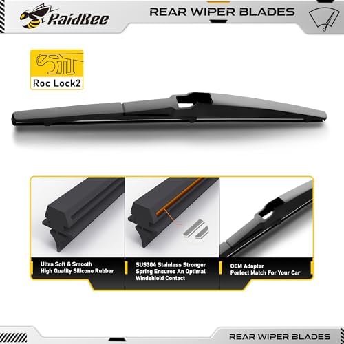 Rear Wiper Blade 12 inch, OEM Replacement for RAV4 2024-2019, 2012-2001/Highlander 2001-2019, Lexus GX460 10-18/LX570 13-20, Infiniti QX60 14-21 +More Rear Windshield Wiper (12-A)