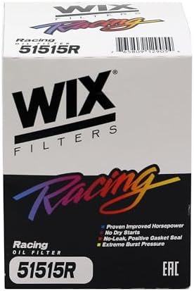 WIX 51515R Racing High Efficiency Endurance Oil Filter, Built for Dirt, Clay or Off-Road Tracks