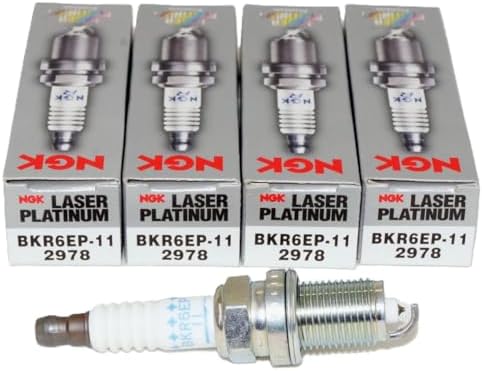 NGK 2978 Laser Platinum Premium Spark Plugs BKR6EP-11 - 4 PCSNEW