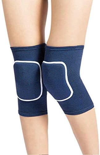 JUMISEE Adult Knee Pad for Men Women, Anti-Slip Padded Sponge Knee Brace Breathable Elastic Knee Support for Football Volleyball Dance Skating
