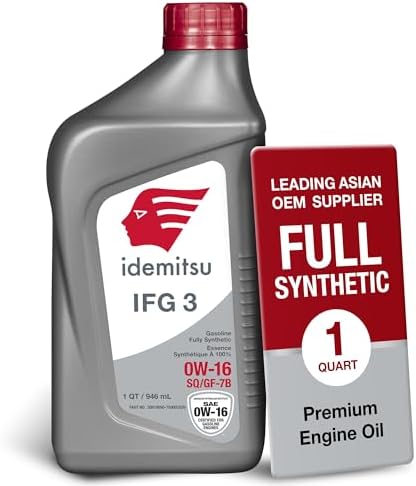 Idemitsu IFG3 0W-16 SP/GF-7B Full Synthetic Motor Oil – 1 Quart