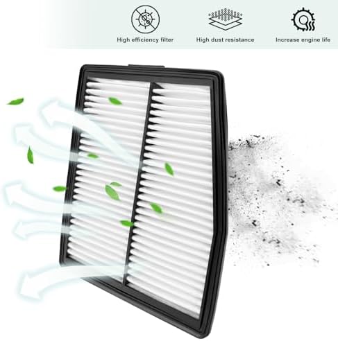 Cabin and Engine Air Filter Set Fits for Sportage Hybrid 2023-2025 2026, Sorento Hybrid, Santa Fe Hybrid 2021-2026, Tucson Hybrid 2022-2026, Sonata Hybrid 2020-2026, 97133L1000, 28113-L5100