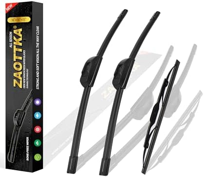 16"+16"+15" Windshield Wiper Blades Replacement Kit for 2013-2018 Mercedes-Benz G63 AMG / 2009-2018 G550 / 2003-2011 G55 AMG - OEM Quality All Season Windshield Wiper J/U Hook (Set of 3)