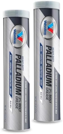 Heavy Duty EP Lithium Complex Grease – 2 Cartridges (28.2 oz Total) | #2 NLGI, 3% Moly Formula | Multi-Purpose Lubricant for Bearings, Bushings & Construction Equipment