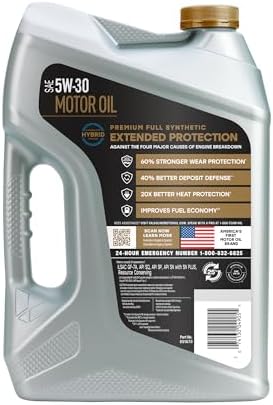 Valvoline Extended Protection Full Synthetic Motor Oil SAE 5W-30 5 QT, Case of 3