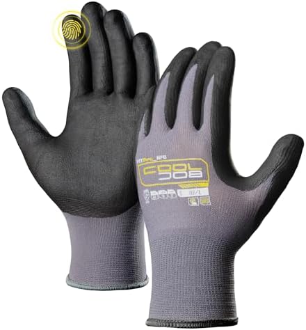 COOLJOB 6/12/36 Pairs Safety Work Gloves, Microfoam Nitrile Rubber Coated