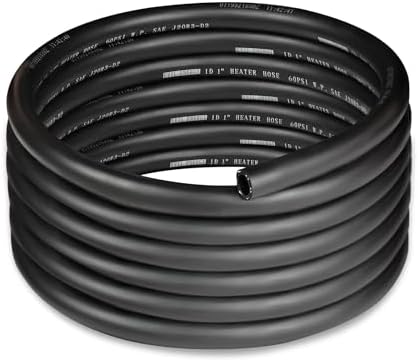 EVIL ENERGY 1" Heater Hose Coolant Radiator Straight 60PSI SAE 20R3 15FT Black
