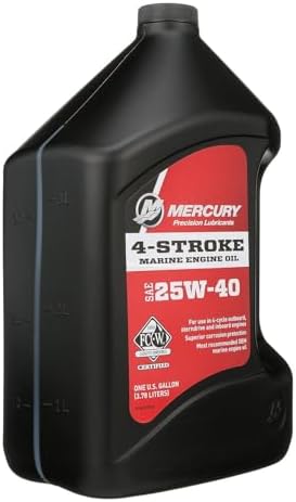 Mercury 25W-40 4-Stroke Marine Engine Oil, 1 Gallon - 8M0078628