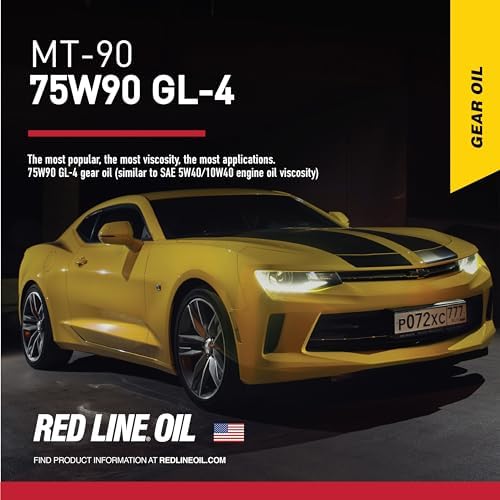 Red Line 50304 MT-90 75W-90 GL-4 Manual Transmission and Transaxle Lubricant (MTL)- 1 Quart
