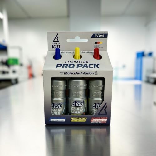 Chain Lube Pro Pack with All Conditions, Dry Conditions, & eBike Lubricant – Collection of Lubricant for Bicycles & Electric Bikes – Protects Against Wear & Corrosion – Three 50ml Bottles