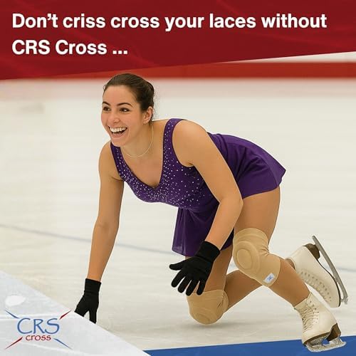 CRS Cross Gel Knee Pads for Ice Skating. Custom Gel Pad Design. Pair Small