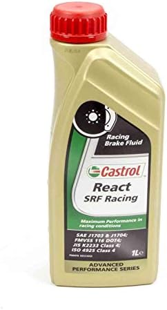 Allstar Performance Brake Fluid, Castrol SRF React, DOT 4, 33.8 oz Bottle, Each