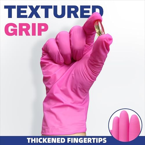 BEASTEK Medical Nitrile Exam Gloves Disposable Powder-Free 4Mil Orchid 100