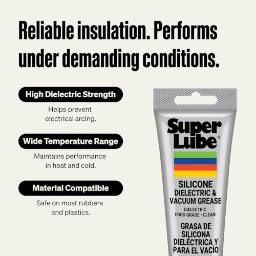 Super Lube 91003 Silicone High-Dielectric and Vacuum Grease, 3 oz.