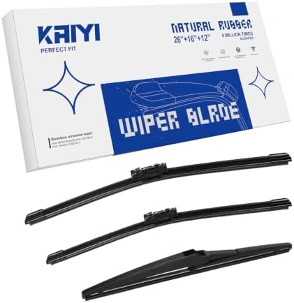 KAIYI 3 Pack Windshield Wipers Compatible with Lexus NX300 2018-2021