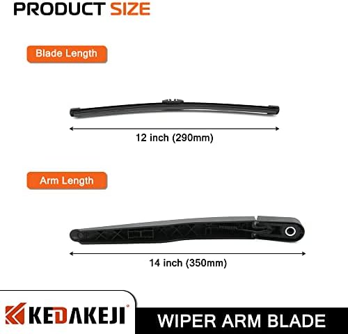 Rear Windshield Wiper Arm Compatible with Ford Escape 2013-2018 Vehicles, Back Windshield Wiper Set Replacement OEM BB5Z17526-C