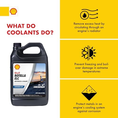 Shell Rotella ELC Antifreeze + Coolant, Extended Life, 1 US GAL/3.785L