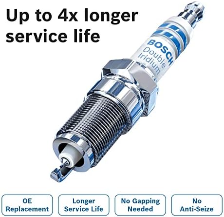 BOSCH 96321 OE Fine Wire Double Iridium Spark Plug - Pack of 4