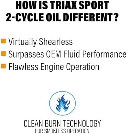 TRIAX Power Sport 2T Full Synthetic, All Season, 2 Cycle Engine Oil | For Powersports Premix & Direct Injector Engines in ATVs, UTVs, Snowmobiles, Wave Runners, JetSkis & Dirt Bikes (1 Gallon)