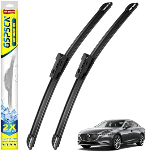 GSPSCN Windshield Wiper Blades for Mazda 6 2018-2021 (Pack of 2)