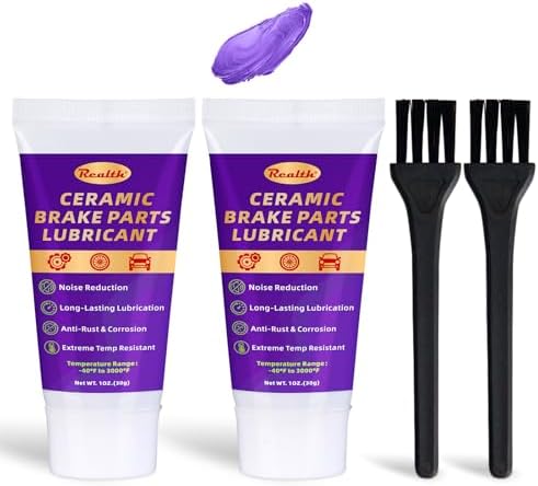 Ceramic Brake Parts Lubricant 1 oz 2 Pack High Temp Brake Caliper Grease