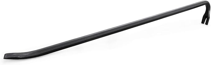 Olympia Tools 30" Wrecking Bar, Heavy Duty Pry Bar with Beveled Chisel End and Forged Carbon Steel for Prying, Lifting and Pulling Nails
