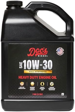 Doc's Diesel 10W-30 Full Synthetic Heavy Duty Oil, CK-4 Fuel Saver, 1 Gal