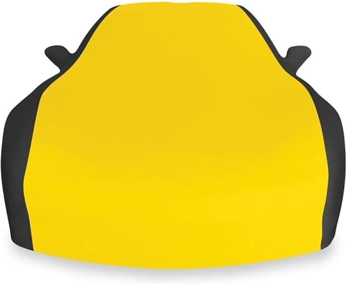 SR1 Performance C5 Corvette Car Cover 1997–2004 – Indoor Stretch Satin, Soft Breathable Dust Protection, Ultraguard Z06, Convertible, Hardtop (Yellow/Black)
