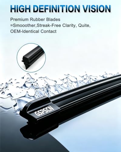 GSPSCN Windshield Wiper Blades for Mazda 3/3 Sport 2014-2018 (Pack of 2)