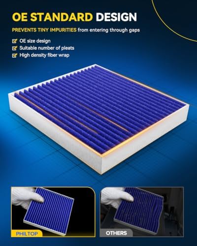 PHILTOP CF11966 Premium HEPA Cabin Air Filter for Chevrolet, GMC, Cadillac