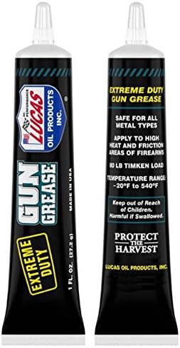 Lucas Extreme Duty 4oz Bore Solvent, Gun Oil, CLP & 1oz Needle Oiler, Grease Tube