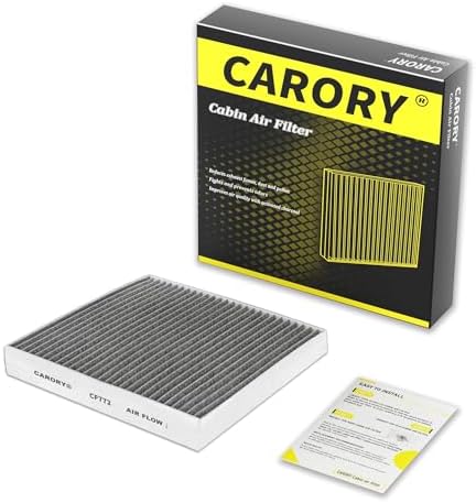 CARORY Cabin Air Filter w/Activated Carbon for Ford Bronco Sport 2021–2024, Escape 2020–2025, Explorer 2020–2025, Mustang Mach-E 2021–2024, Lincoln Aviator 2020–2025, Corsair 2020–2025 and More, CF772