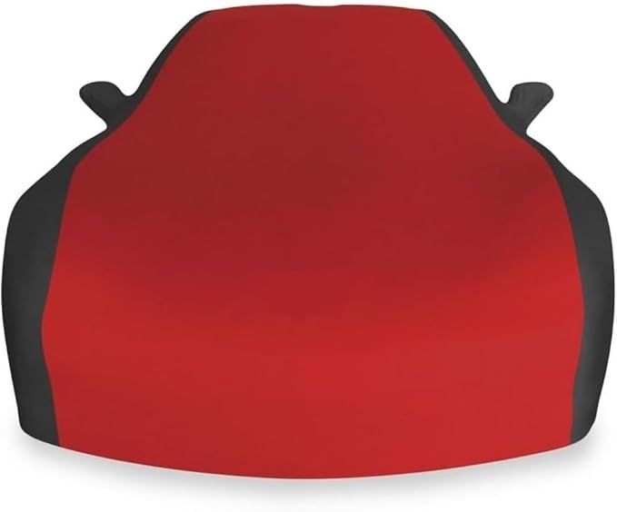 SR1 Performance C5 Corvette Car Cover 1997–2004 – Indoor Stretch Satin, Soft Breathable Dust Protection, Ultraguard Z06, Convertible, Hardtop (Dark Red/Black)