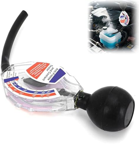 Coolant Tester Accessory, Antifreeze Tester for Understanding The State of Coolant, Battery Hydrometer for Testing Hot or Cold Batteries on 6V/12V/24V Systems