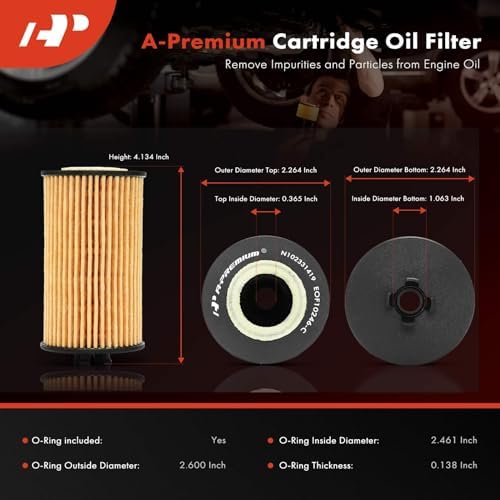 A-Premium 4-PC 10K Miles Protection Oil Filter