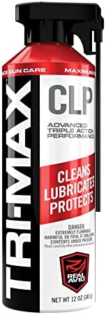 Real Avid Tri-Max 12oz CLP Gun Cleaning Oil - Long Lasting Gun Cleaner Spray w/Two-Position Nozzle Straw Excels in Extreme Temperatures