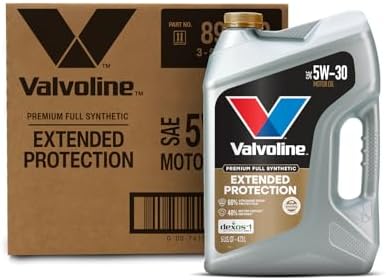 Valvoline Extended Protection Full Synthetic Motor Oil SAE 5W-30 5 QT, Case of 3