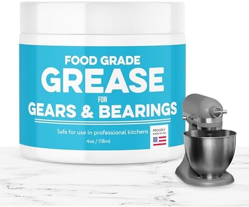 Impresa High-Viscosity 4 Oz Food Grade Grease - White Smooth Operation for Stand Mixers & Appliances - Gear Wear Protection & Extended Equipment Life - Food-Safe Formula Made in USA