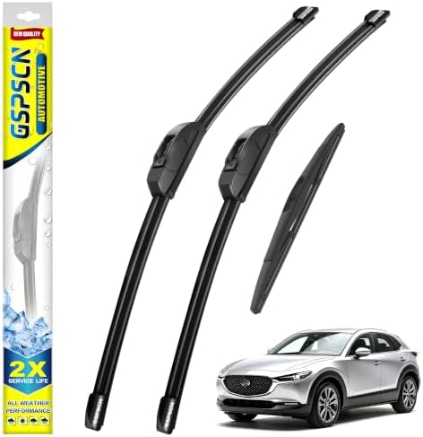 GSPSCN Windshield Wiper Blades for Mazda CX-30 CX30 2020-2026 (Pack of 3)