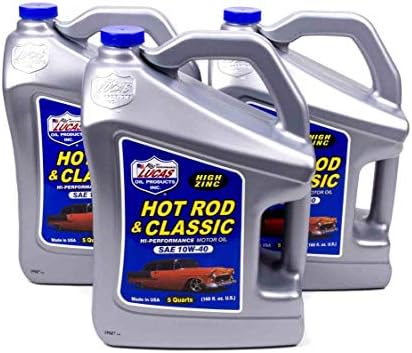 Lucas Oil 10683 Hot Rod & Classic Car SAE 10W-40 Motor Oil - 5 Quart (Pack of 3)
