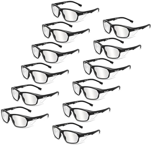 ProtectX Classic Safety Glasses, Anti-Fog Scratch Resistant Lenses